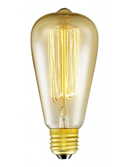 Interelec 403152 E27 St64 Vintage Inc 25w/2200k Gold 40lm Antique Incandescente (france) (6,4x14cm)