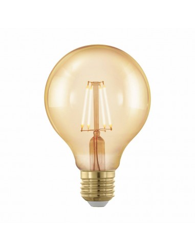 Interelec 403136 E27 G80_/gold Vintage Led No Dim 8w/2700k Globo Filamento Calida Lampara 800lum
