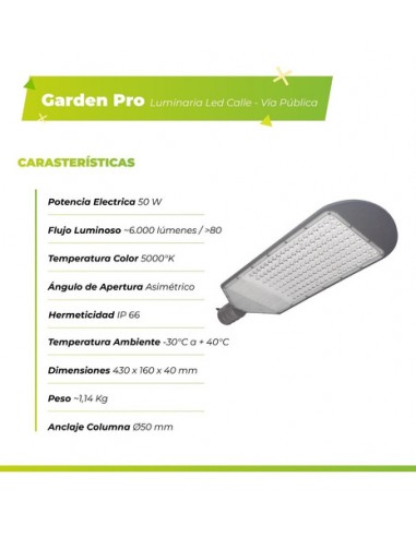 Bael Garden Pro 50 Alumbrado Publico...