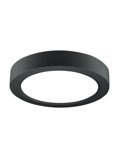 Interelec 404907 Plafon Led Negro...